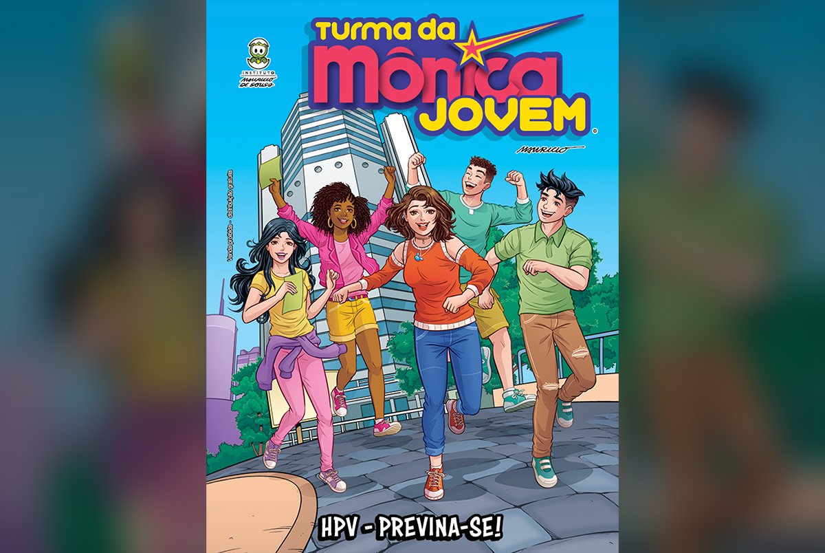 Prevenção do HPV com Turma da Mônica Jovem